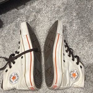 Converse Kids White and Black High-Tops